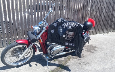 Jakub Bouda s motorkou